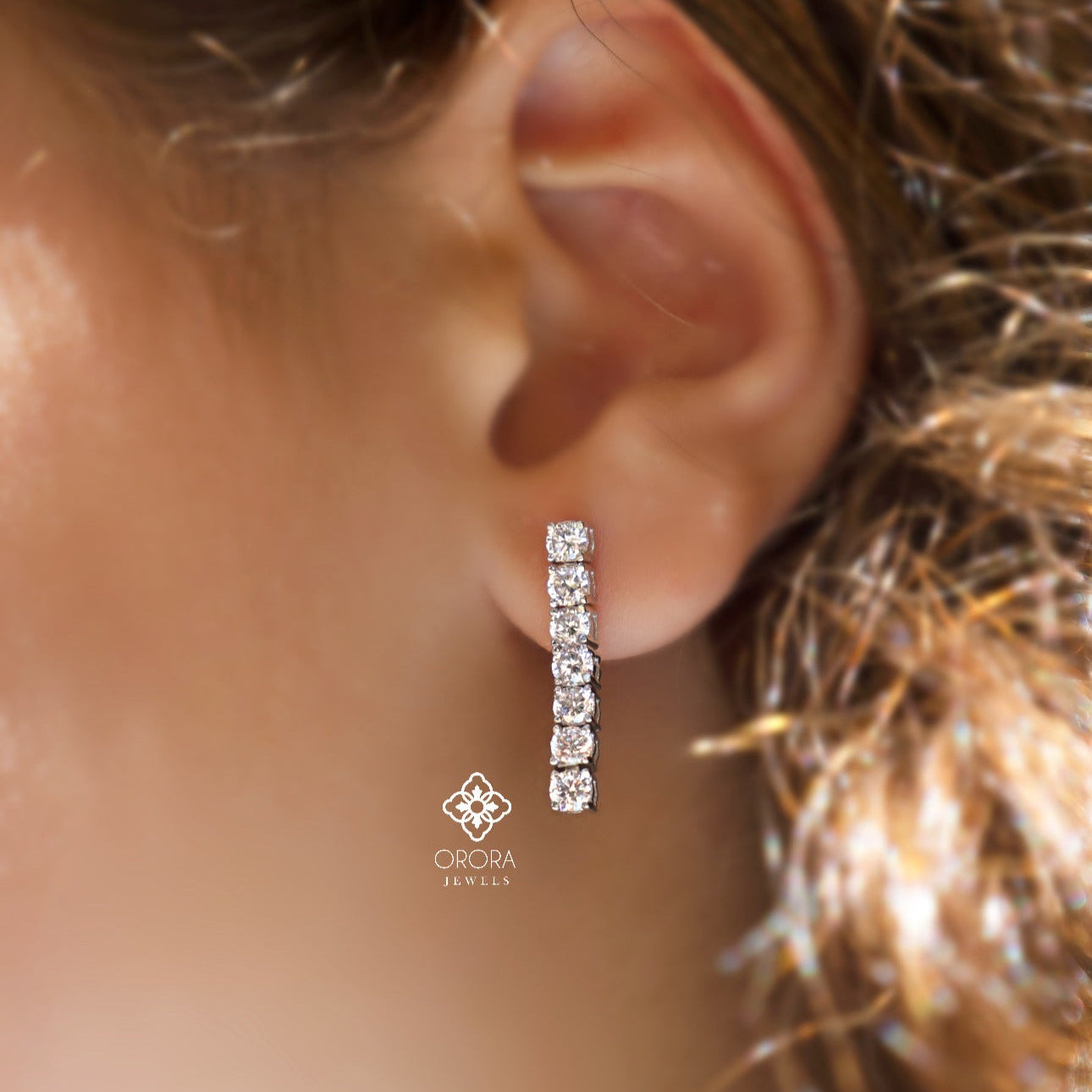 Vertical Stud Earrings