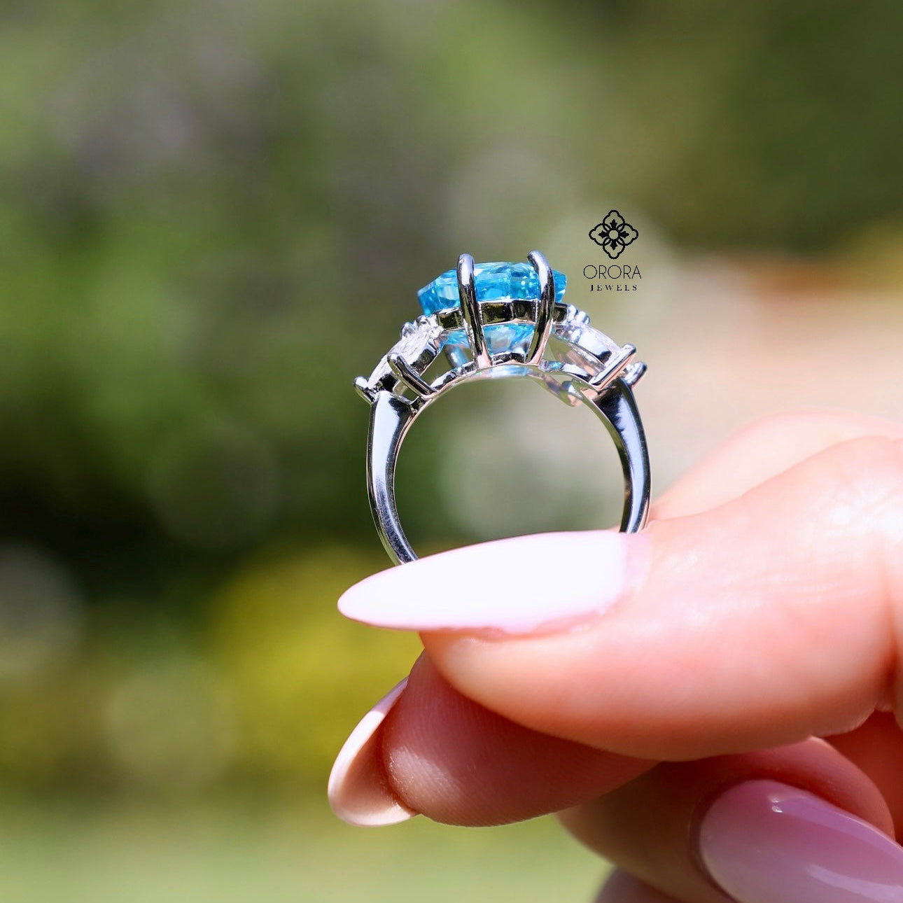 Blue Ocean Studded Ring