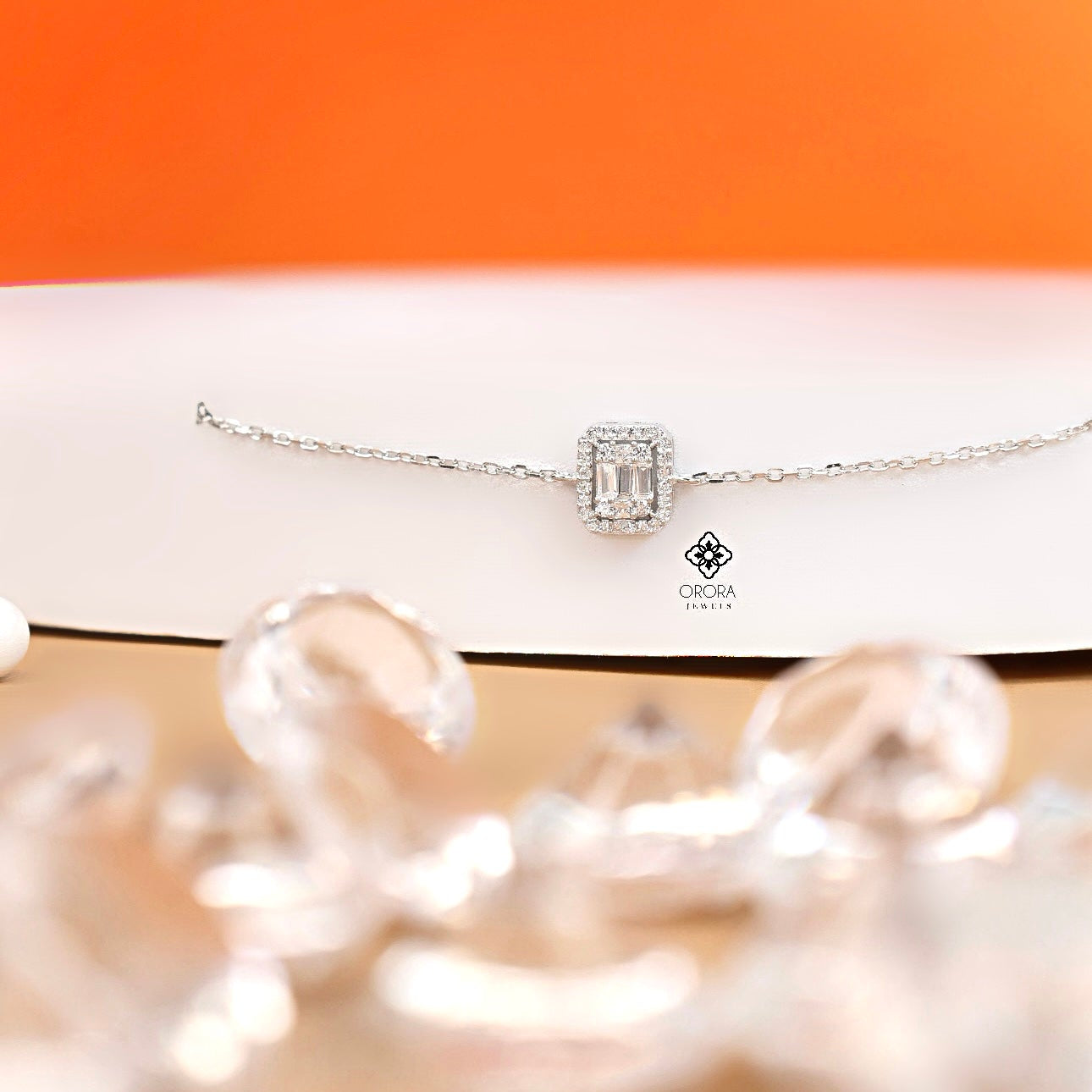 Rectangle Studded Design Bracelet