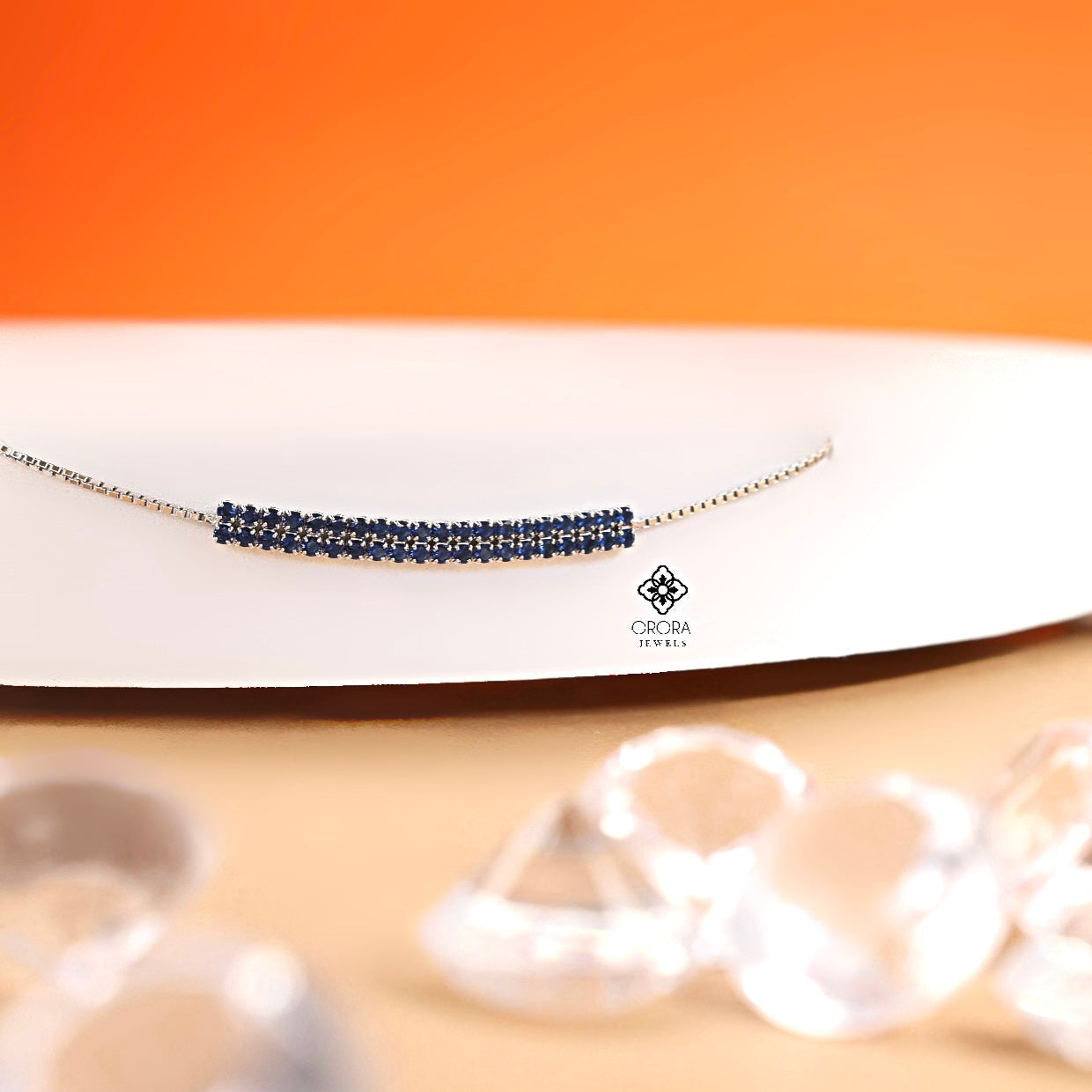 Double Studded Line Design Bracelet