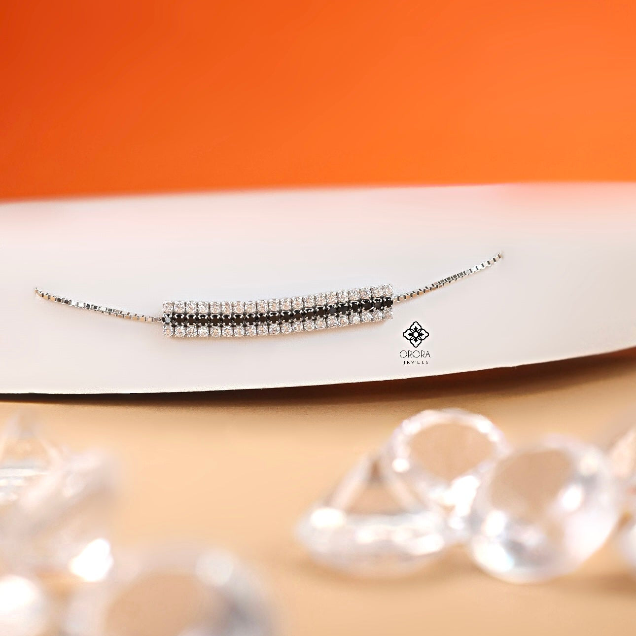 Triple Studded Line Design Bracelet