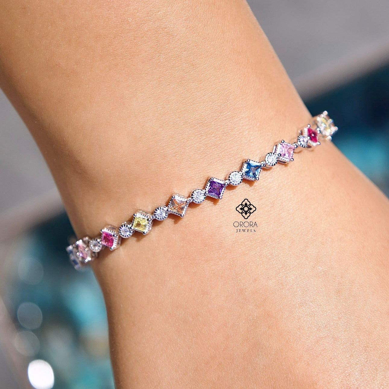 Multi-color Studded Bracelet