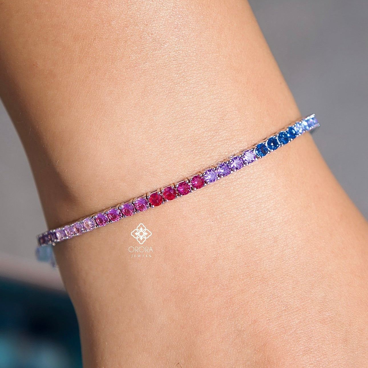 Multi-color Tennis Bracelet